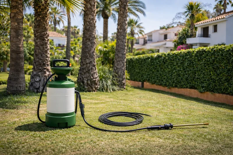 Control de plagas en jardines y exteriores